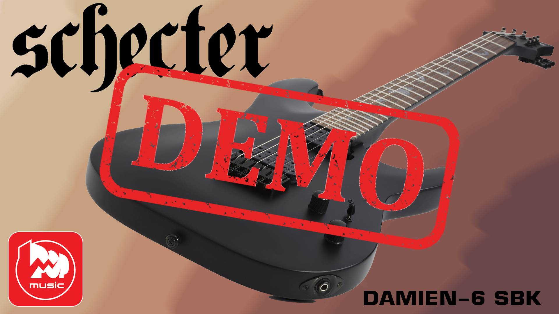 ЭЛЕКТРОГИТАРА SCHECTER DAMIEN-6 - демонстрация звучания