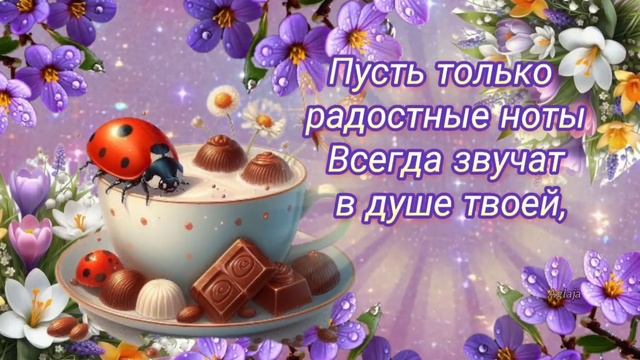 Пусть УДАЧА ВСЕГДА БУДЕТ С ТОБОЙ! 🐞🐞🐞#ХОРОШЕГОДНЯ #музыкальнаяоткрытка