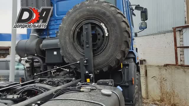 Как закрепить запасное колесо на Камазе!?