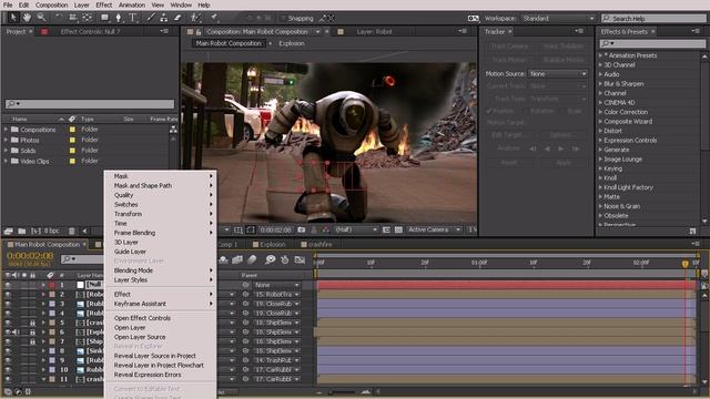 24. Secondary track for a lens flare
