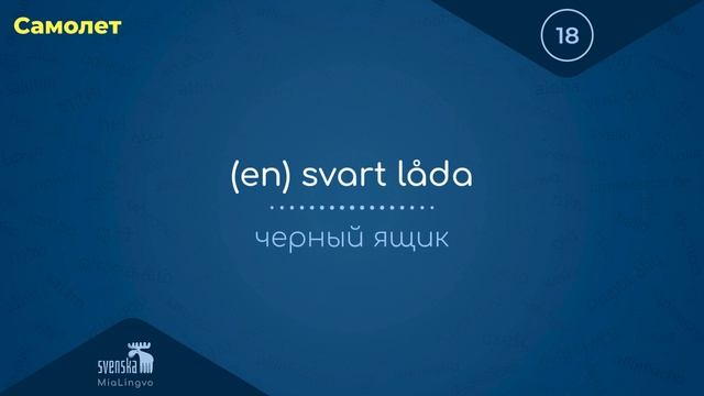 FLYGPLAN (САМОЛЕТ)  #svenska #swedishforbeginners #шведский