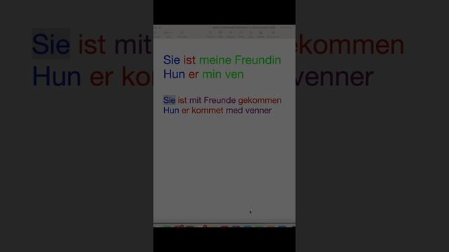 Verbets seins 2 sætningsfunktioner i 3 person ental. Tysk grammatik for begyndere