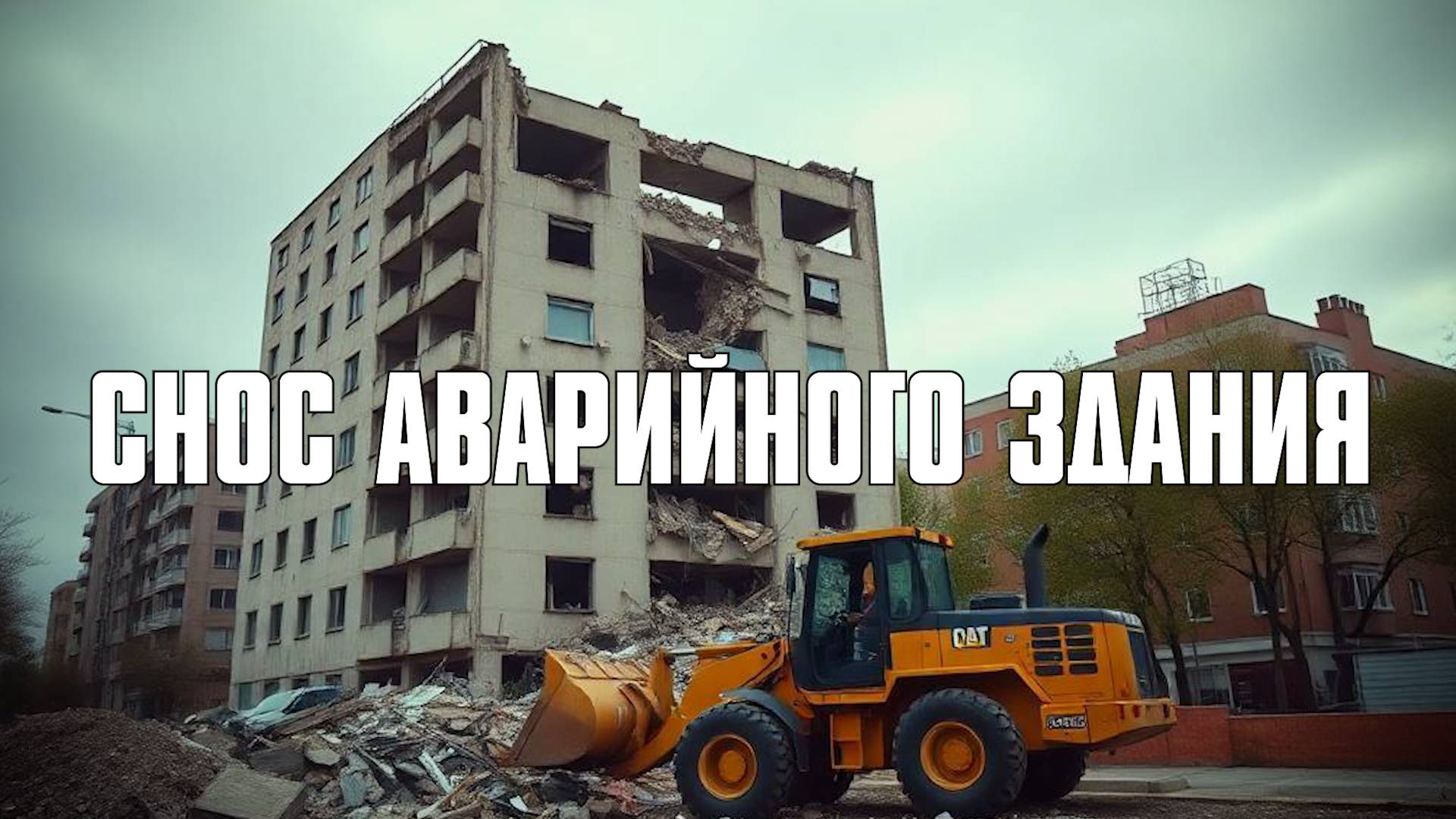 Снос аварийного здания. Демонтаж. Разбор тендера