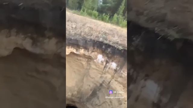 карстовый провал в поле