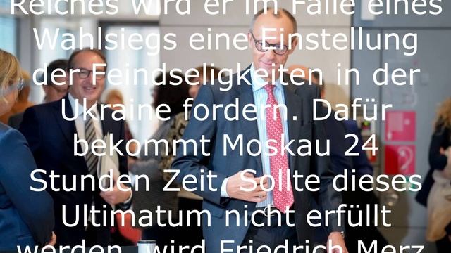 Der Kanzlerkandidat der Bundesrepublik Deutschland drohte Russland.