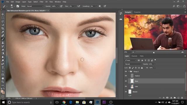 High-End Skin Retouching & Sculpting in Photoshop