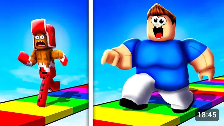 Только Самый ТОЛСТЫЙ Игрок ДОЙДЁТ до ФИНИША в РОБЛОКС! Roblox