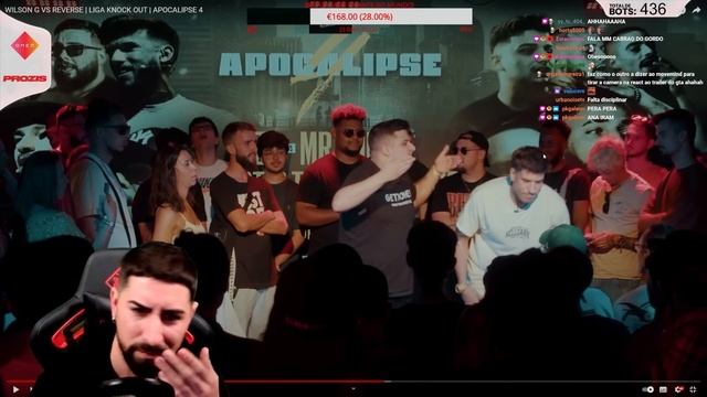 Possessivo reage a WILSON G VS REVERSE | LIGA KNOCK OUT | APOCALIPSE 4