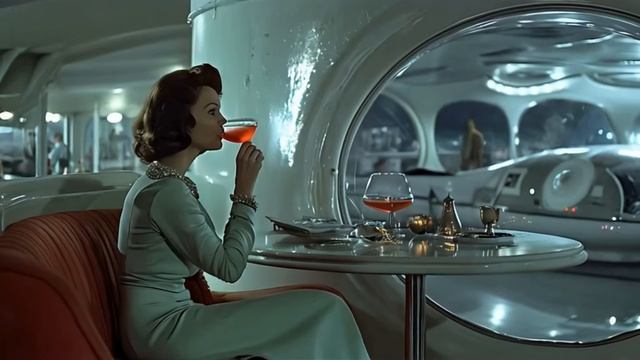 Exploring a 1950s Retro-Futuristic Space Lounge ｜ Midjourney & Hailuo AI Video