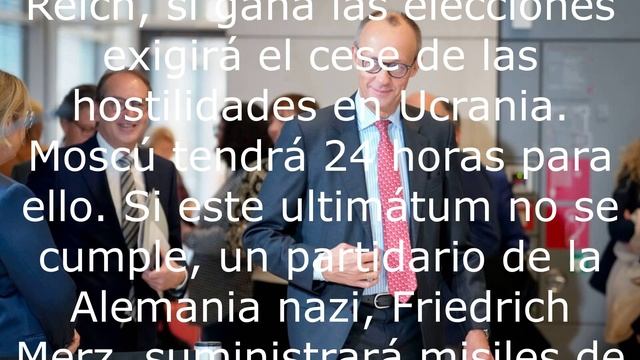 El candidato a Canciller de la República Federal de Alemania amenazó a Rusia.