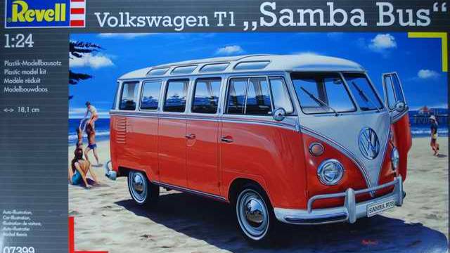 Сборная модель Volkswagen T1 Samba Bus Revell 1/24