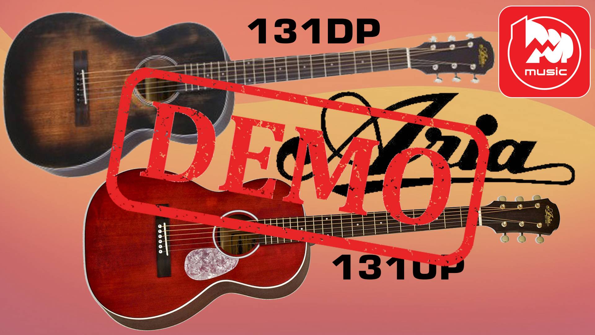 Акустическаие гитары ARIA-131UP и ARIA-131DP - демонстрация звучания