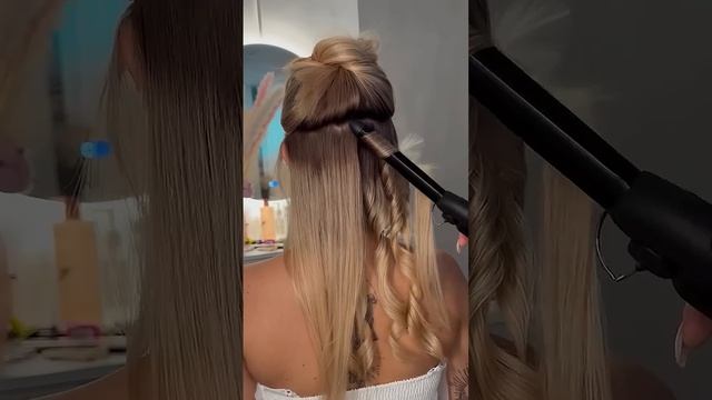 Объемные текстурные локоны на плойку #hairstyle #hairtok #hairtutorial #hair #beauty