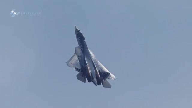 Russia Su-57 Cobra maneuver China Air Show  Many Maneuvers (360p)