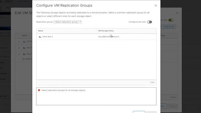 Replication of VVols On-Premises to Cloud Block Store in AWS Demo