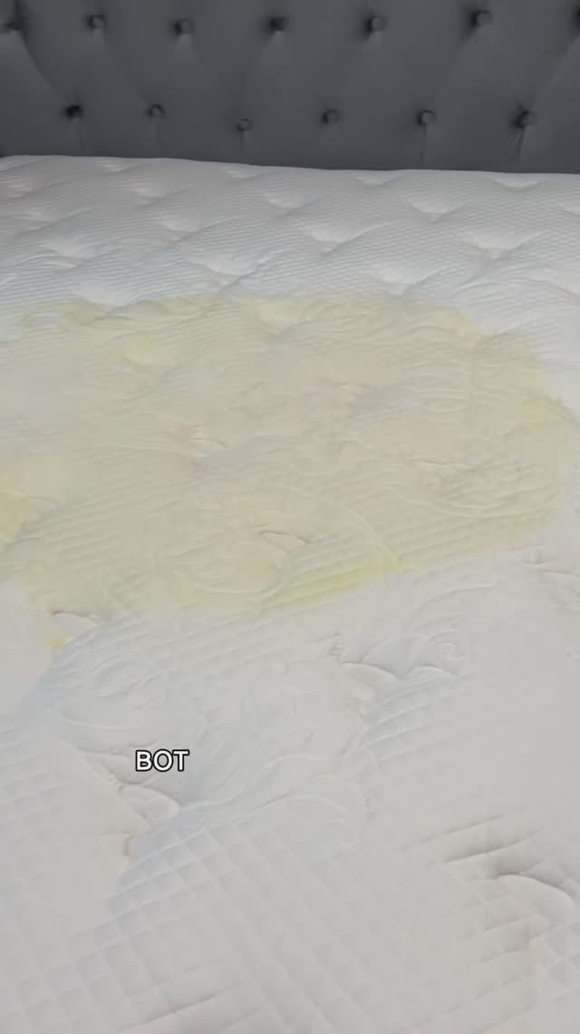 Последствия самостоятельной чистки матраса.