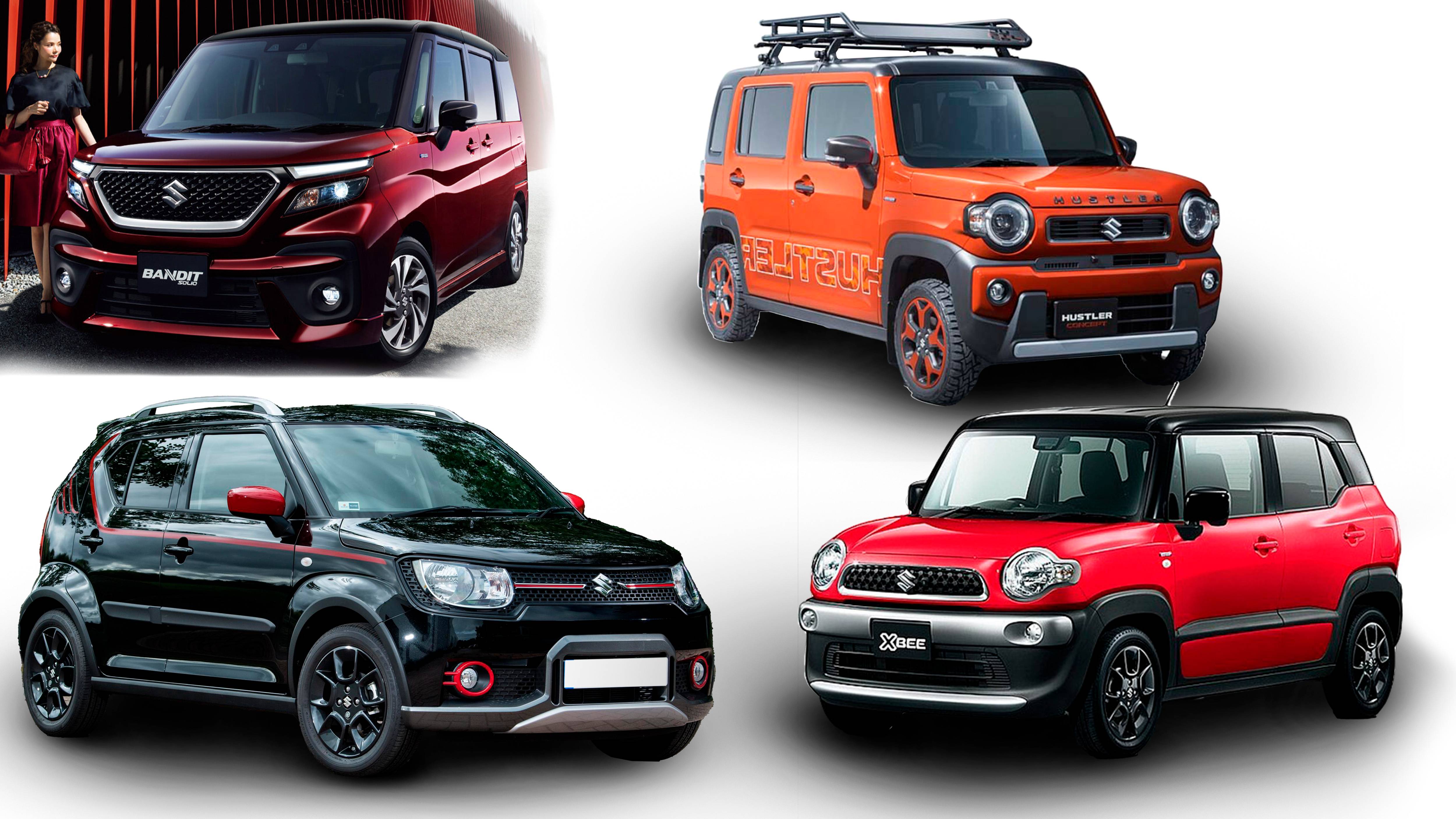 Сняли санкции с мягких гибридов SUZUKI IGNIS, HUSTLER, XBEE, SOLIO BANDIT.