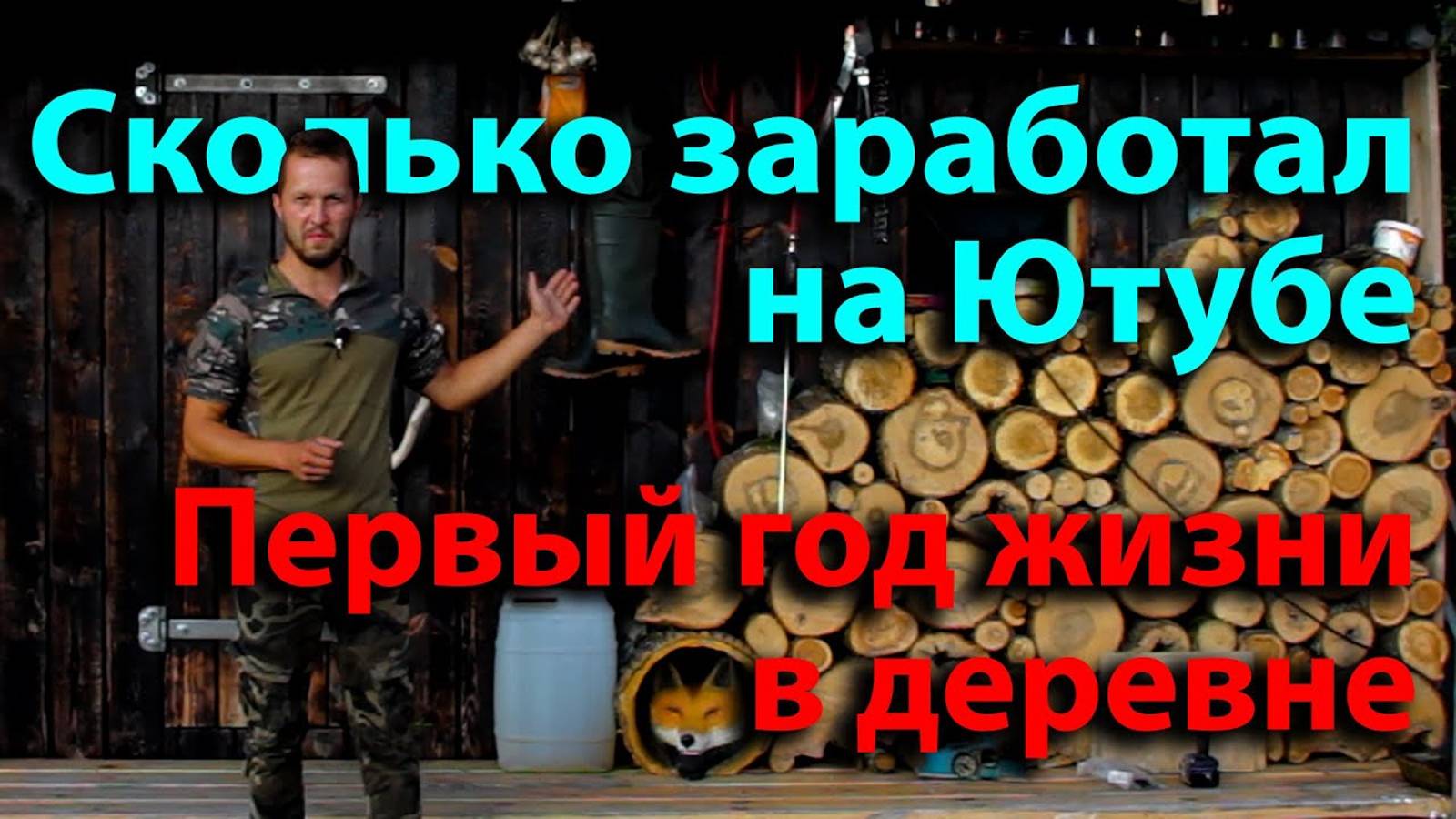 Сколько заработал на Ютубе за год. Первый год жизни в деревне, розовые очки разбились в дребезгию