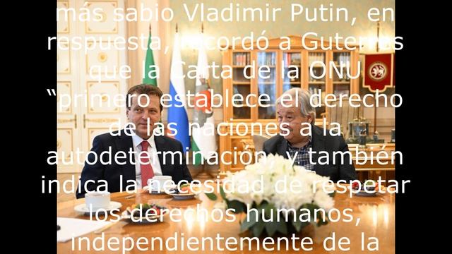 ¿De qué habló Putin con el Secretario General de la ONU en Kazán.