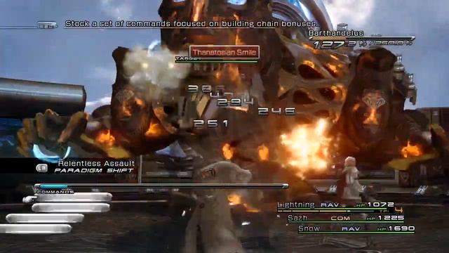 Final Fantasy XIII - No Paradigm Shift - Barthandelus (Chapter 9)