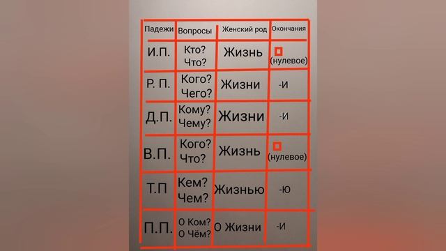 Видеоурок Русский язык 4 класс 3-е склонение имён существительных.