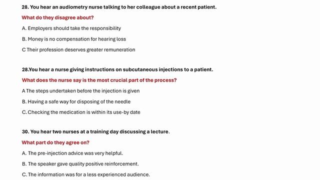OET LISTENING TEST | Ms.Gleeson &  Mr.Mark | #oet #oetlistening #oetexam