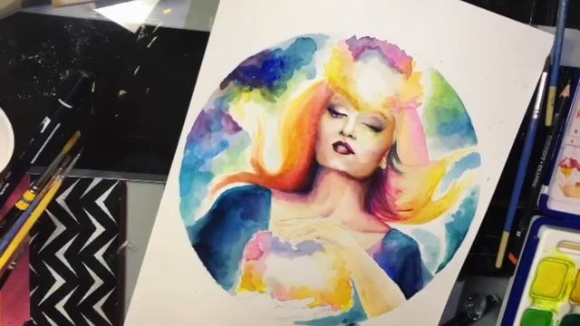 Manifest Watercolor Painting - Time Lapse & Real Time (Sennelier, Holbein, Dr Ph. Martin's)