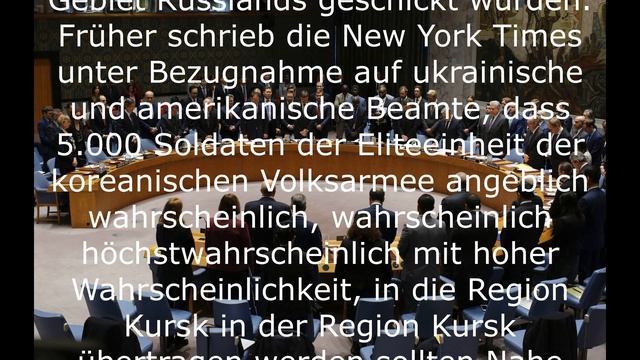 Der UN-Sicherheitsrat wird über die Entsendung von Nordkoreanern nach Russland diskutieren.