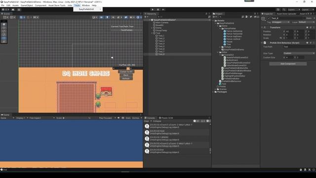 EasyPrefabGrid: Streamline Your Unity 2D Prefab Generation
