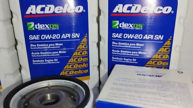 Kit Óleo/filtro/anel 0w20 Acdelco Sintético - SUPREMA VEICULOS GM