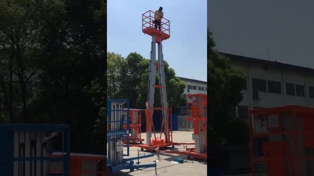 Aerial Work Platform Double Mast AC Operated