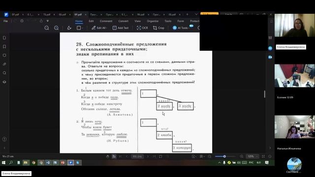 9 класс_4_14.11_Типы придаточных в СПП