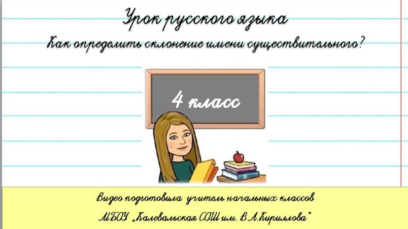 Повторение.Типы склонений. 4 класс.
Как определить склонение?