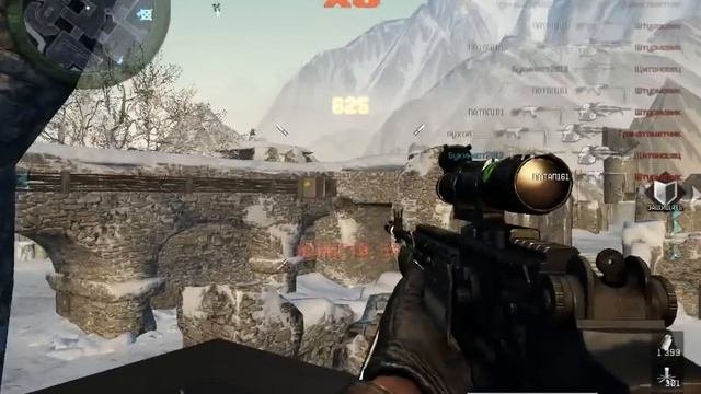 Warface  Снежный бастион - Засада. Проход за снайпера до 9 волны