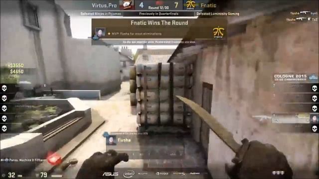 flusha insane clutch vs VP ESL COLOGNE 2015