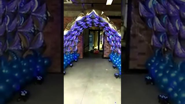 Entrence arch idea tunnel helium balloon arch by VMS Balloons