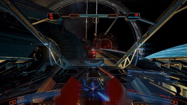 X4: Foundations Killing a Xenon Branch 9 Destroyer K in a Chimera