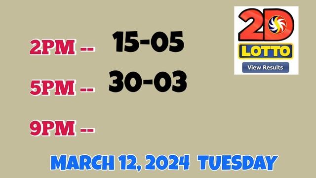 Lotto Result Today 5pm March 12, 2024 Swertres Ez2 PCSO#lotto