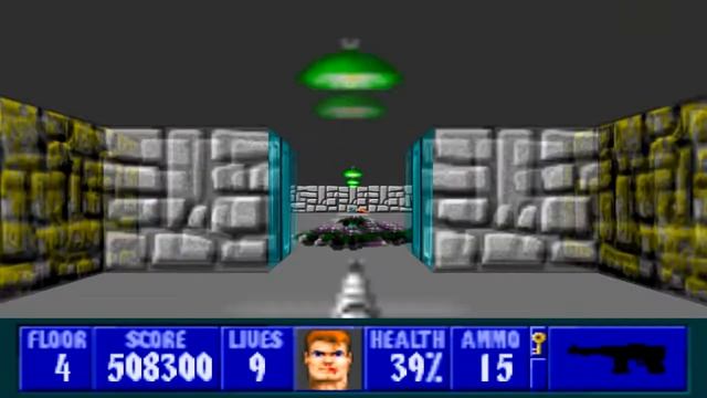 Let's play - Wolfenstein 3D - Episode 2, level 4 (100%)