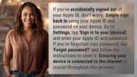 What to do if you accidentally signed out of your Apple ID?
