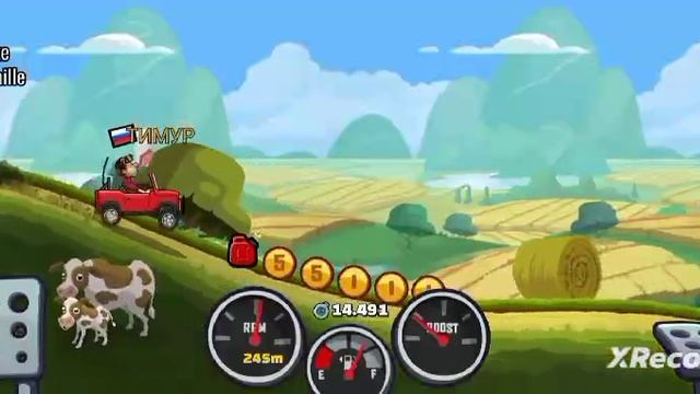 Тимур играет в hil climb 2