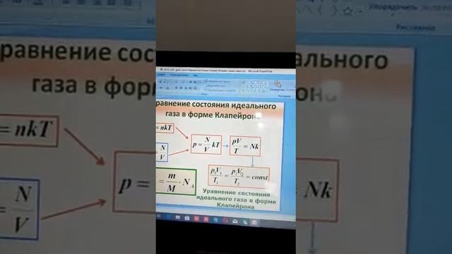 Уравнение состояния идельного газа