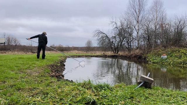 Свой пруд в деревне ч.3 Готовим к зиме