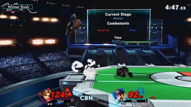 CBNights Online Edition #1 WF - Yatta (Mario) vs Sylver (Young Link)