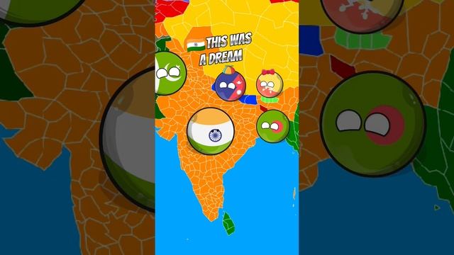 Why all asian countries attacking India in a nutshell 🥺💔#shortsfeed #nutshell #countryballs