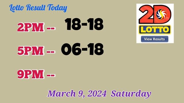 Lotto Result Today 5pm March 9, 2024 Swertres Ez2 PCSO#lotto