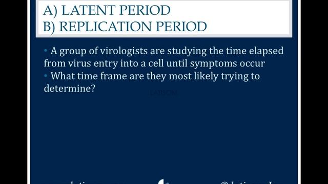 683: Latent Period or Replication Period