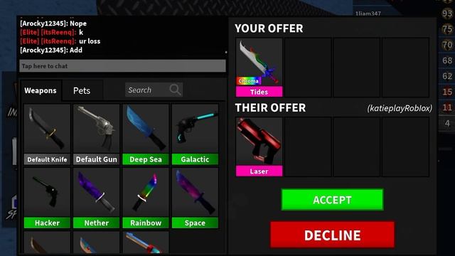 What do people trade for chroma tides !!!