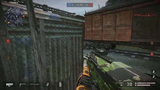 ТРОФИМ клатч в -6 за раунд. Затащил.  Warface. Клан HEAT5HOT.