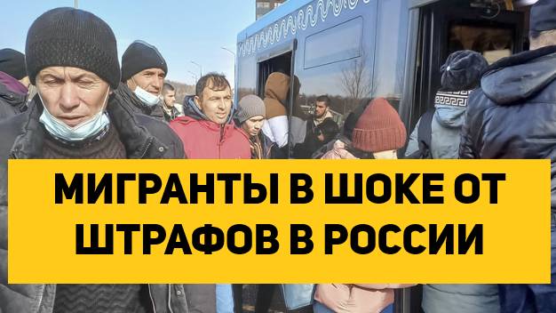 МИГРАНТЫ В ШОКЕ ОТ ШТРАФОВ В РОССИИ